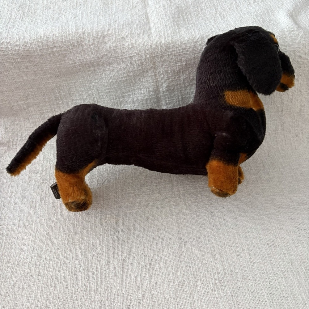 Melissa And Doug Plush Dachshund Puppy Dog Brown Black Wiener Dog 17" Realistic